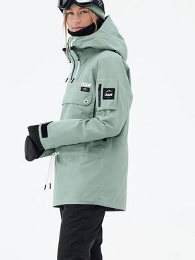 DOPE Sage Green Ski Anorak Jacket